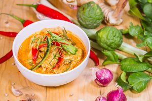 Red curry Thai food